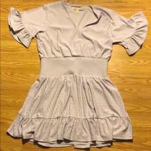 blue large michael kors dress